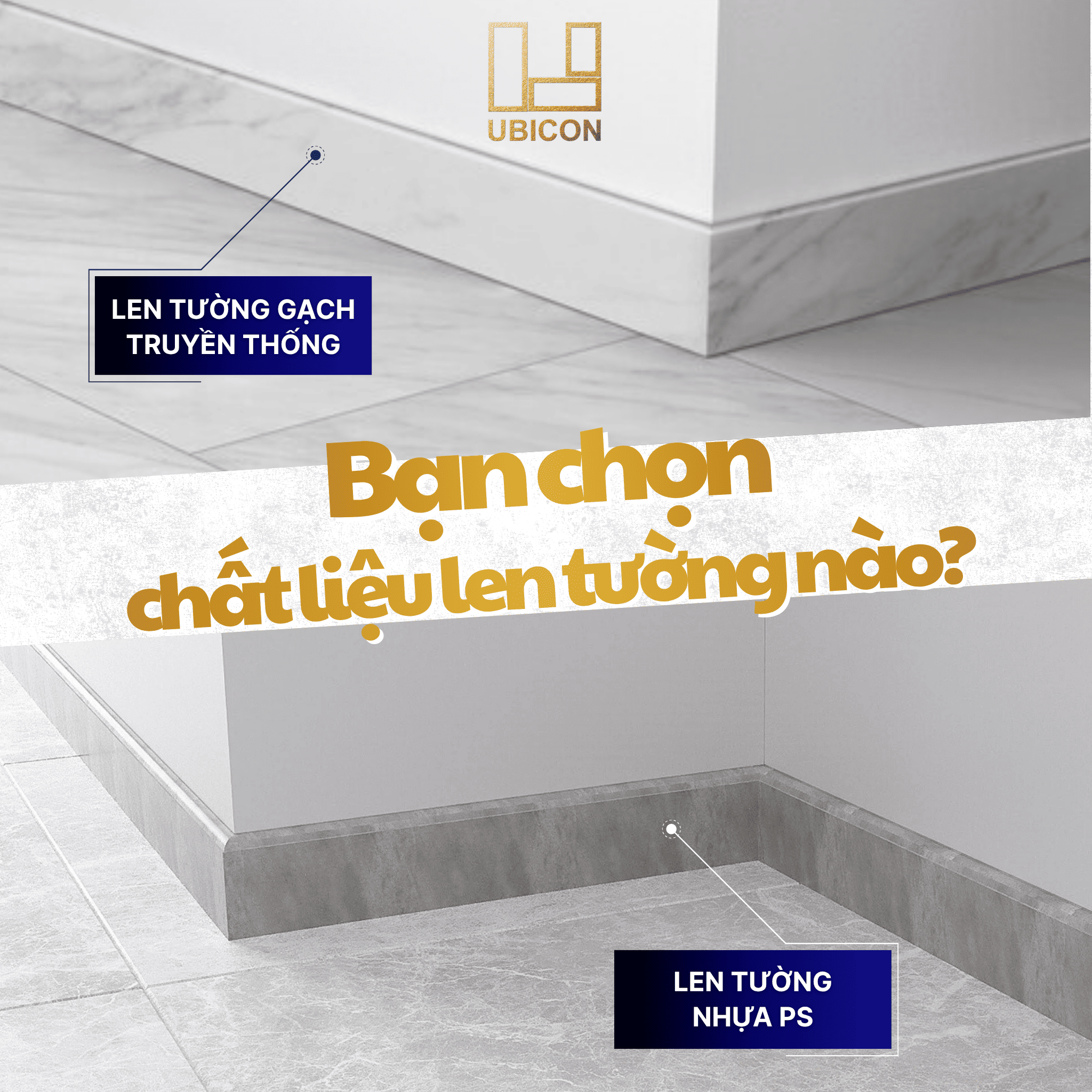 Len Chân Tường Nhựa PS – Giải Pháp Tăng Doanh Thu & Thẩm Mỹ Cho Cửa Hàng Gạch