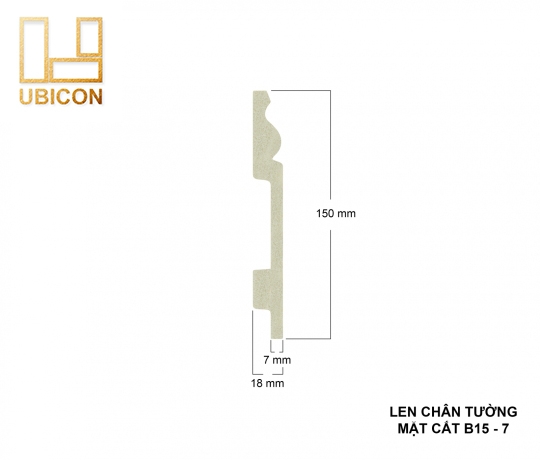 Len tường nhựa B15 - 7