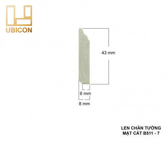 LEN CHÂN TƯỜNG B511 - 7